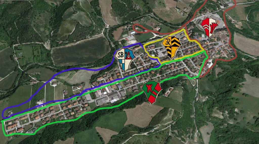 mappa dei rioni